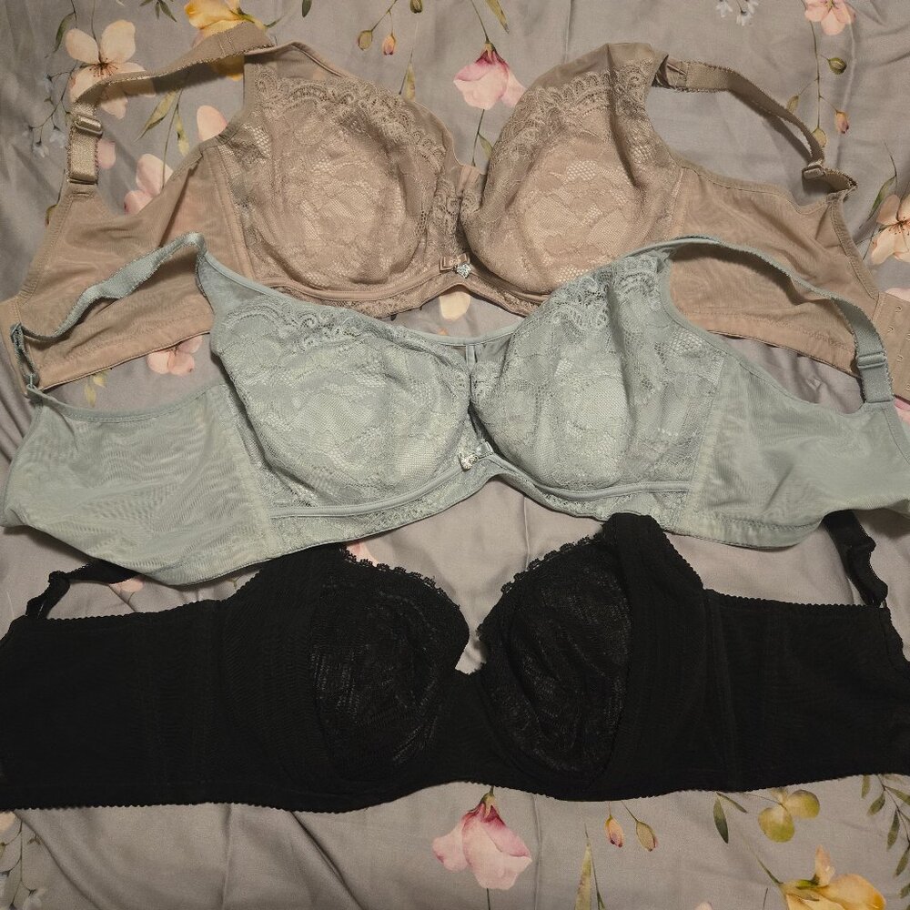 Supportive, underwire bras (set of 3)